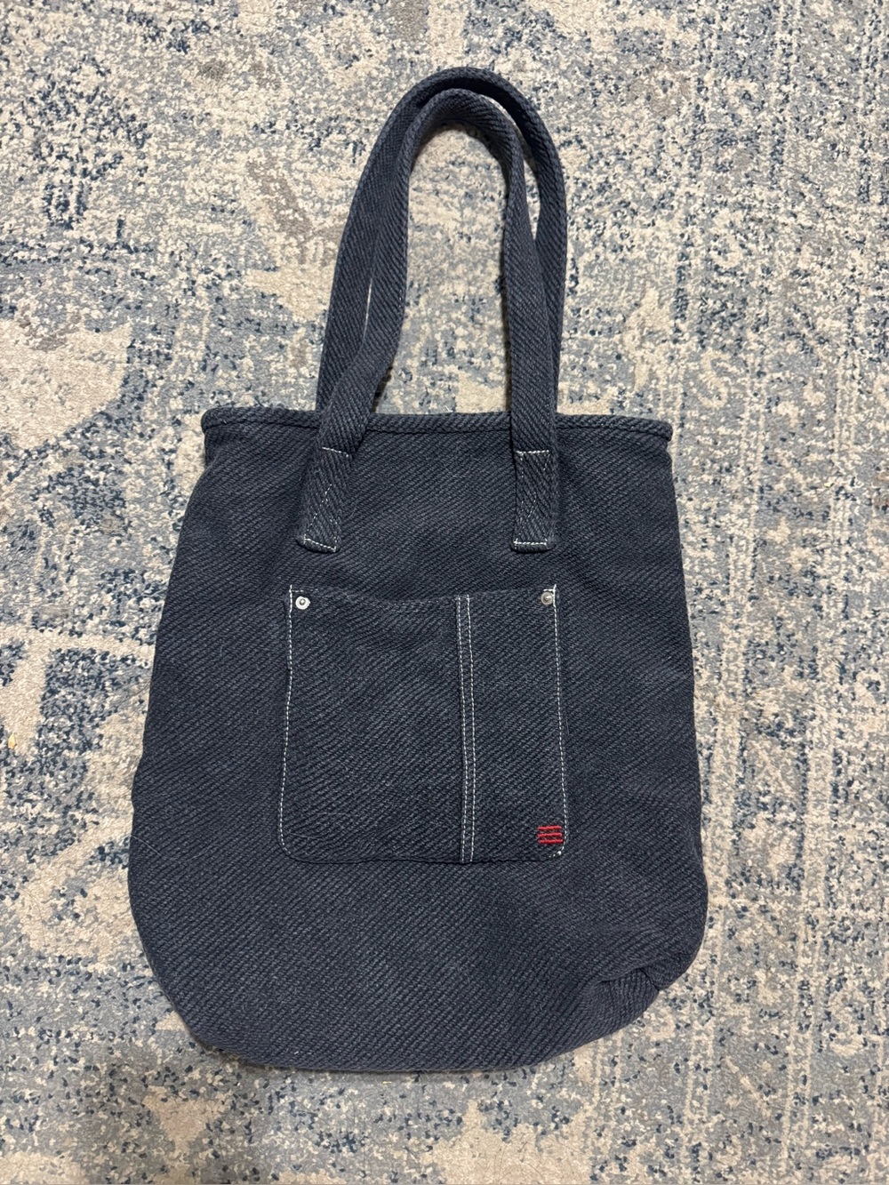 Urban Outfitters BDG Charcoal Black Tote Bag with Front Pocket